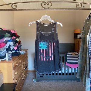Maurices American Flag Tank Top